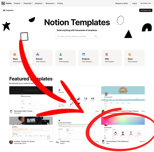 How My Second Brain Template Became a Featured Hit on Notion’s Website