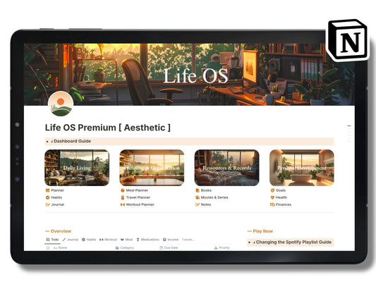 Notion Life OS Premium [Aesthetic]