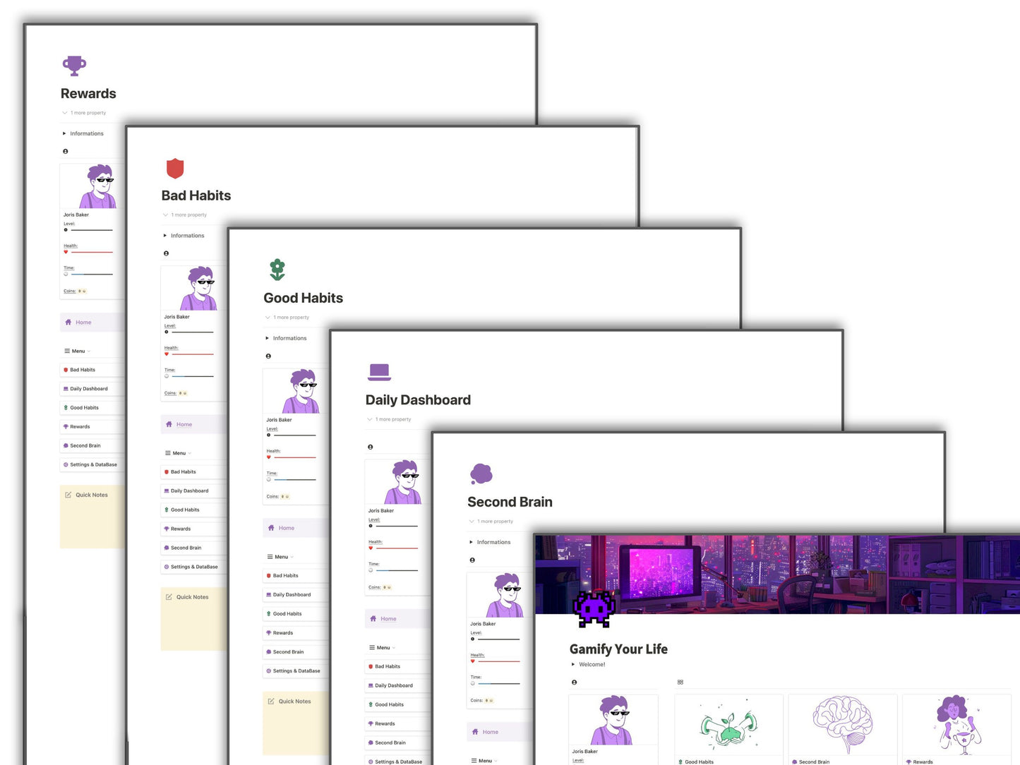 Gamify Your Life (Notion Template)