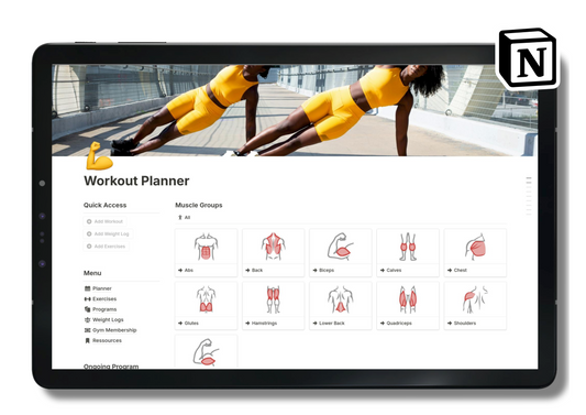 Notion Workout Planner