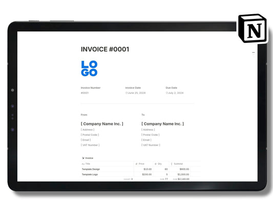 Free Notion Invoice Template