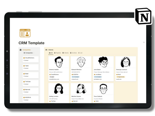 Free CRM Notion Template