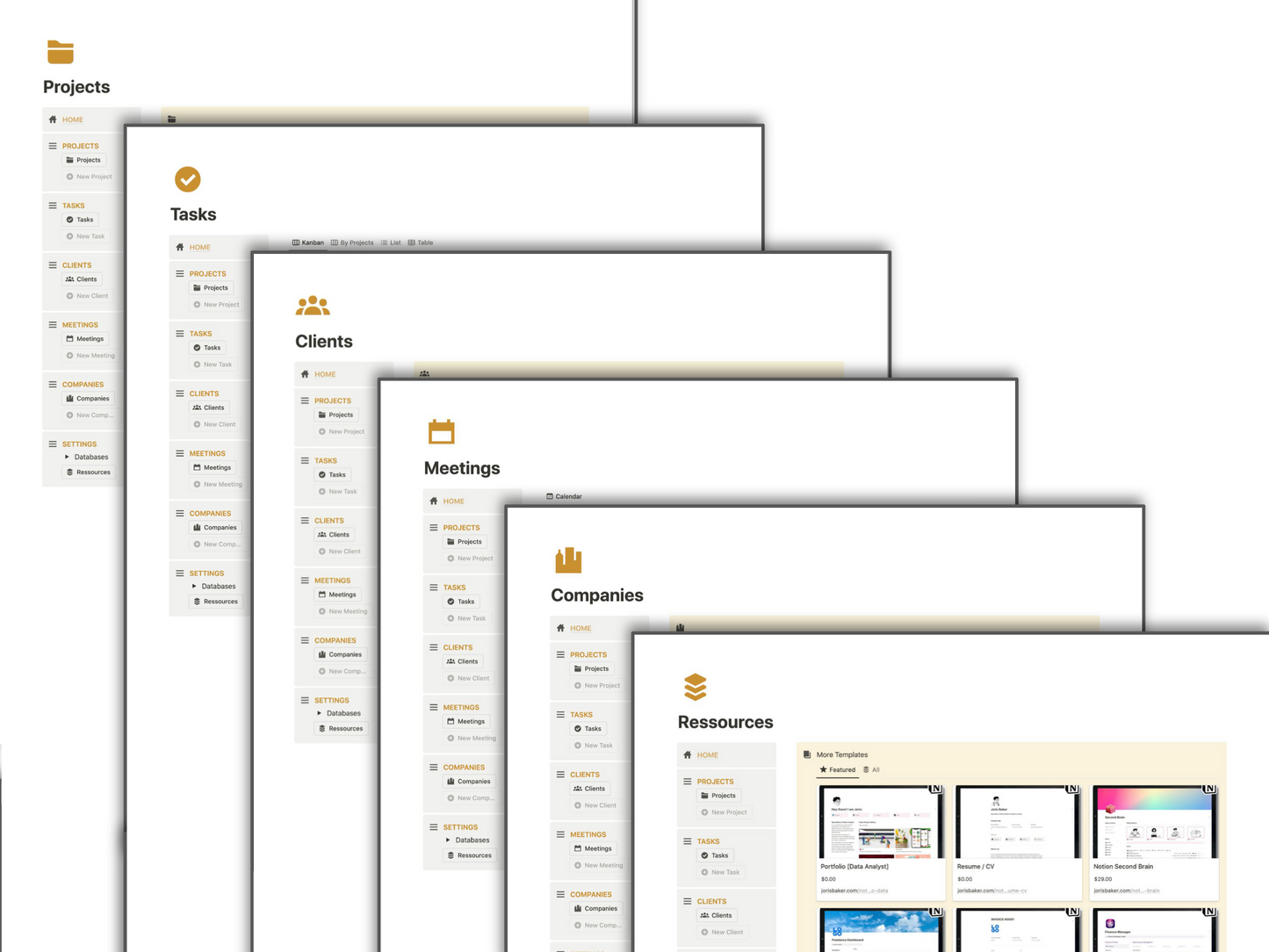 Notion Premium CRM Template